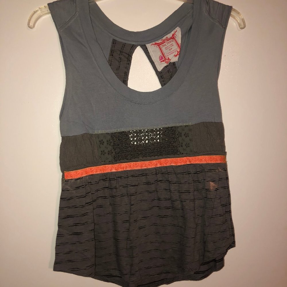 Free People Cutout Back Top